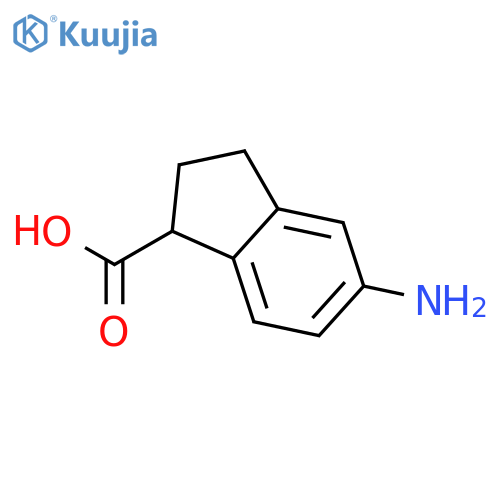 5-Amino-2,3-dihydro-1H-indene-1-carboxylic acid structure