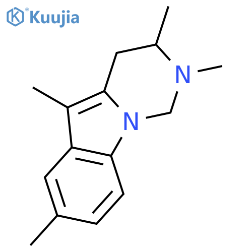 Pyrimido[1,6-a]indole, 1,2,3,4-tetrahydro-2,3,5,7-tetramethyl- structure