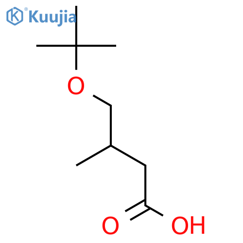 4-(tert-butoxy)-3-methylbutanoic acid structure