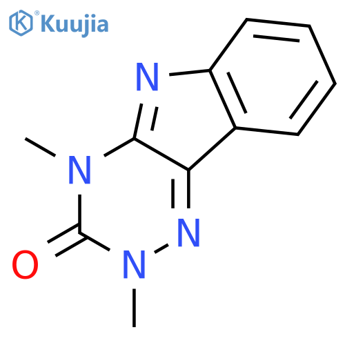 3H-1,2,4-Triazino[5,6-b]indol-3-one, 2,4-dihydro-2,4-dimethyl- structure