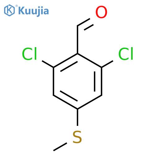 2,6-Dichloro-4-(methylthio)benzaldehyde structure