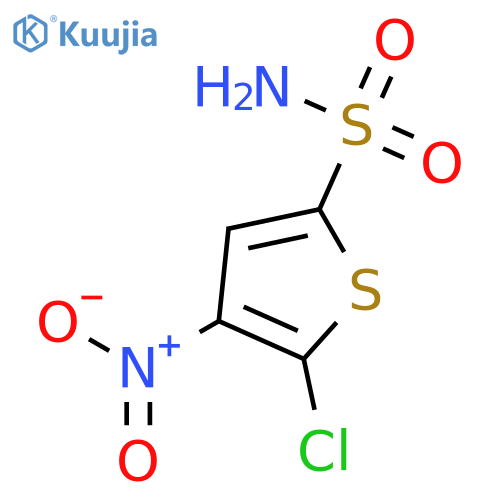 2-Chloro-3-nitrothiophene-5-sulphonamide structure