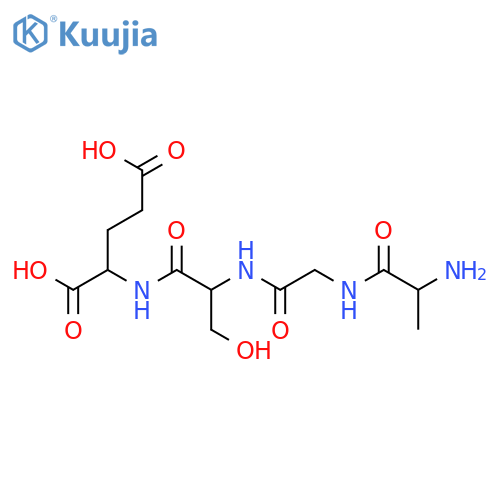 L-Glutamic acid,L-alanylglycyl-L-seryl- structure
