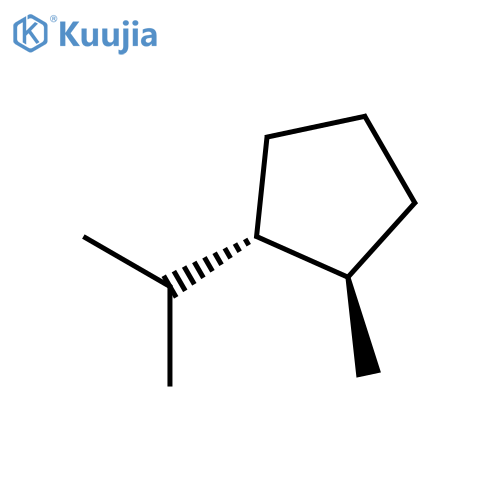 Cyclopentane, 1-methyl-2-(1-methylethyl)-, trans- structure