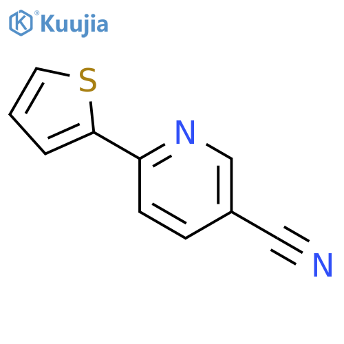 6-(thiophen-2-yl)nicotinonitrile structure