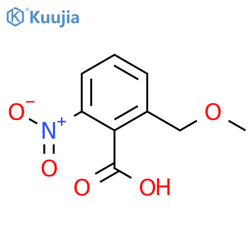 Benzoic acid, 2-(methoxymethyl)-6-nitro- structure