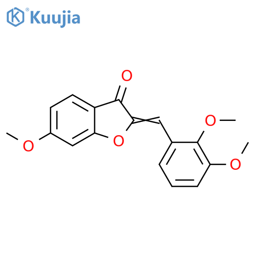 (2Z)-2-(2,3-dimethoxyphenyl)methylidene-6-methoxy-2,3-dihydro-1-benzofuran-3-one structure