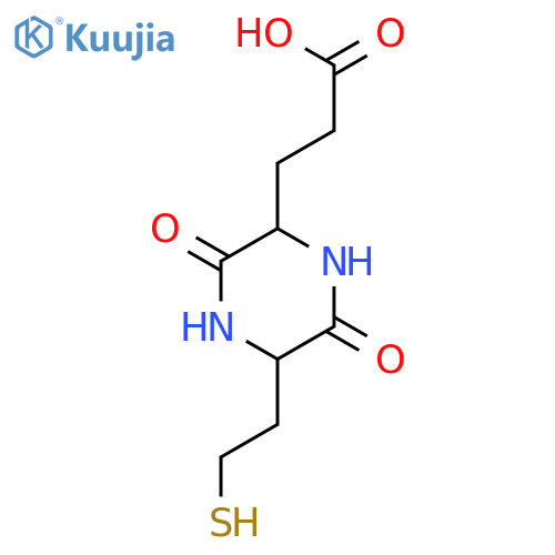 2-Piperazinepropanoic acid, 5-(2-mercaptoethyl)-3,6-dioxo- structure