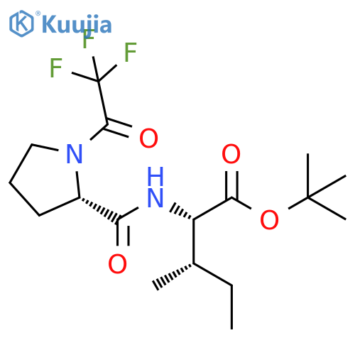 L-Isoleucine, N-[1-(trifluoroacetyl)-L-prolyl]-, 1,1-dimethylethyl ester structure