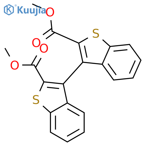 [3,3'-Bibenzo[b]thiophene]-2,2'-dicarboxylic acid, dimethyl ester structure