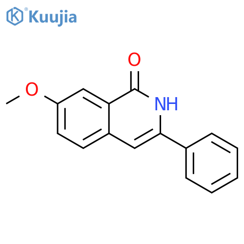 1(2H)-Isoquinolinone, 7-methoxy-3-phenyl- structure