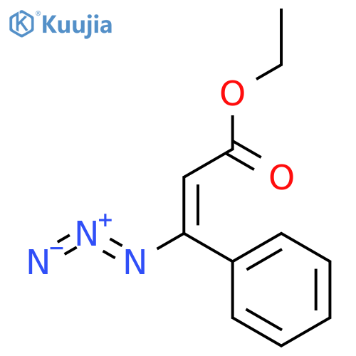 2-Propenoic acid, 3-azido-3-phenyl-, ethyl ester structure