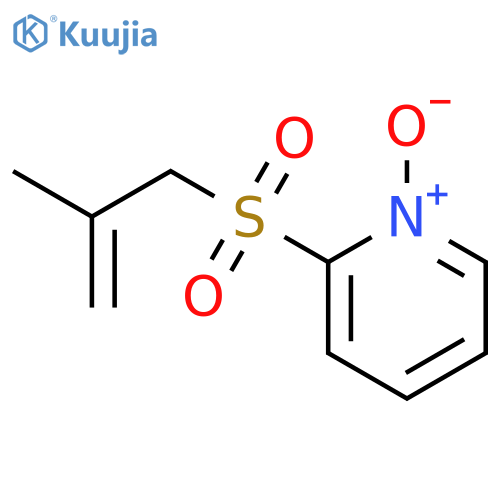 Pyridine, 2-[(2-methyl-2-propenyl)sulfonyl]-, 1-oxide structure