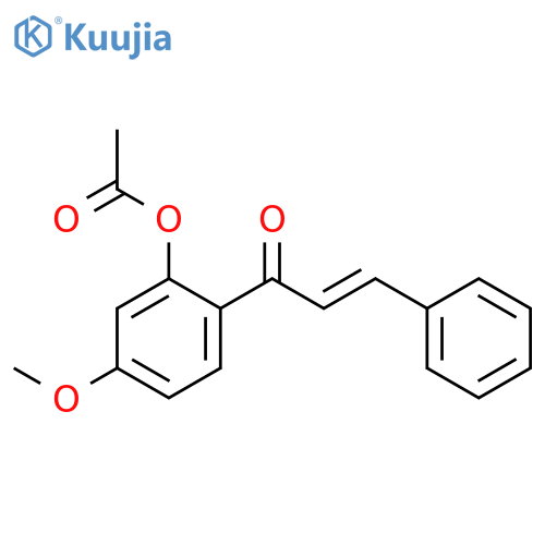 2-Propen-1-one, 1-[2-(acetyloxy)-4-methoxyphenyl]-3-phenyl- structure