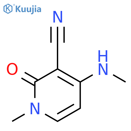 3-Pyridinecarbonitrile, 1,2-dihydro-1-methyl-4-(methylamino)-2-oxo- structure