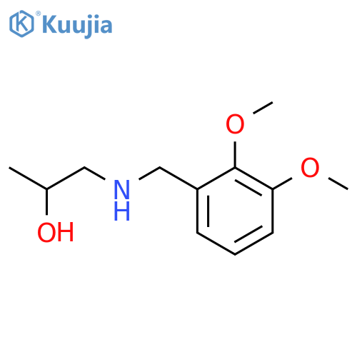 1-((2,3-dimethoxybenzyl)amino)propan-2-ol structure