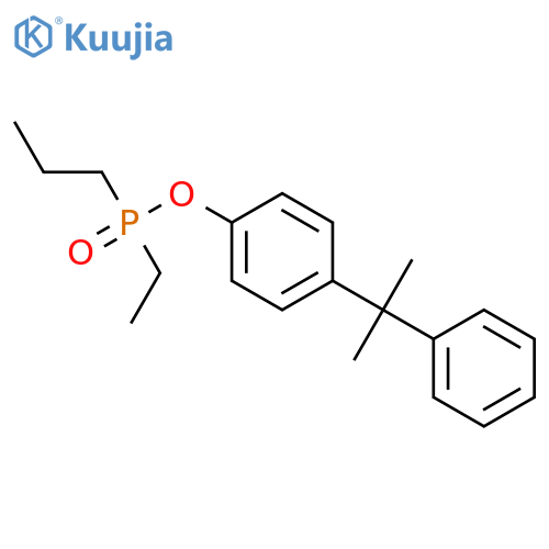 Phosphinic acid, ethylpropyl-, 4-(1-methyl-1-phenylethyl)phenyl ester structure