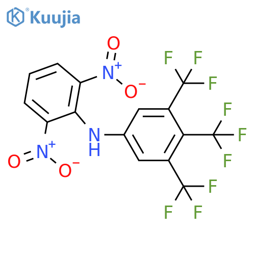 Benzenamine, N-(2,6-dinitrophenyl)-3,4,5-tris(trifluoromethyl)- structure