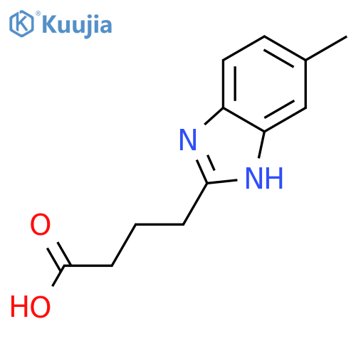 4-(5-Methyl-1H-benzoimidazol-2-yl)-butyric acid structure
