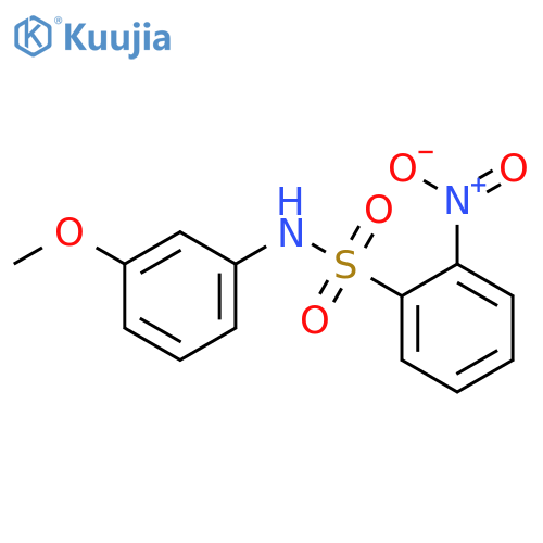 N-(3-methoxyphenyl)-2-nitrobenzene-1-sulfonamide structure