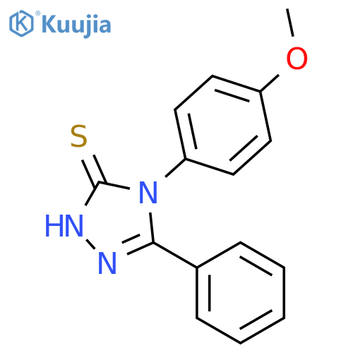 4-(4-Methoxyphenyl)-5-phenyl-4H-1,2,4-triazole-3-thiol structure