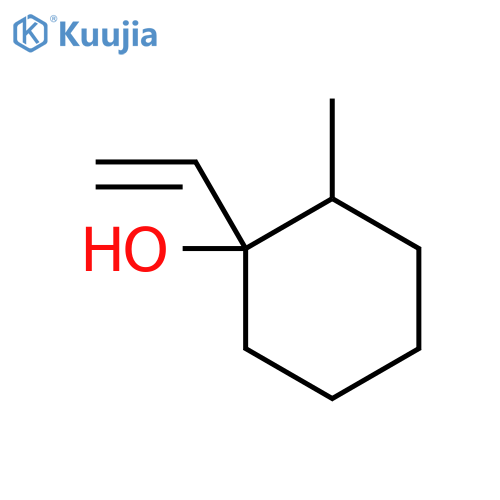 1-ethenyl-2-methylcyclohexanol structure