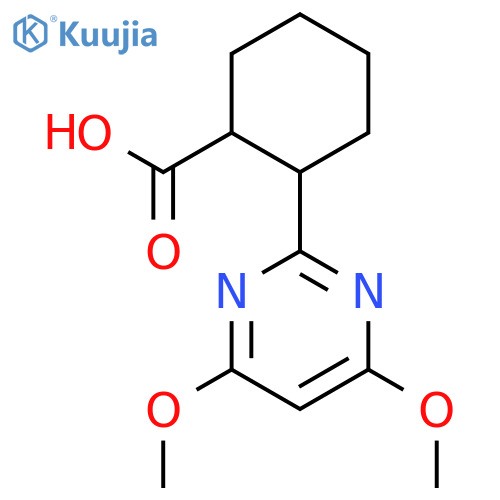 2-(4,6-Dimethoxypyrimidin-2-yl)cyclohexanecarboxylic Acid structure