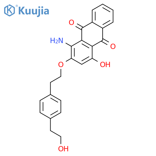 1-amino-4-hydroxy-2-[2-[4-(2-hydroxyethyl)phenyl]ethoxy]anthraquinone structure
