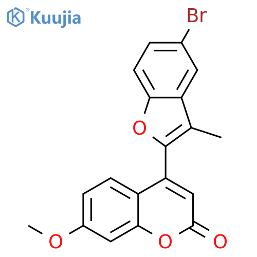 4-(5-bromo-3-methyl-1-benzofuran-2-yl)-7-methoxy-2H-chromen-2-one structure