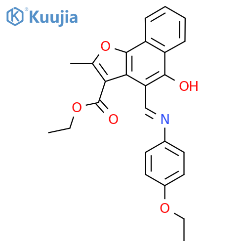 ethyl (4Z)-4-{(4-ethoxyphenyl)aminomethylidene}-2-methyl-5-oxo-4H,5H-naphtho1,2-bfuran-3-carboxylate structure