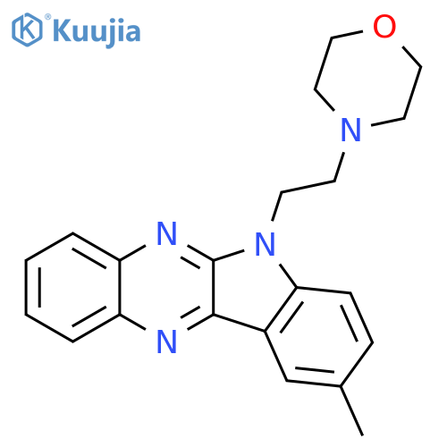 4-(2-{9-methyl-6H-indolo2,3-bquinoxalin-6-yl}ethyl)morpholine structure