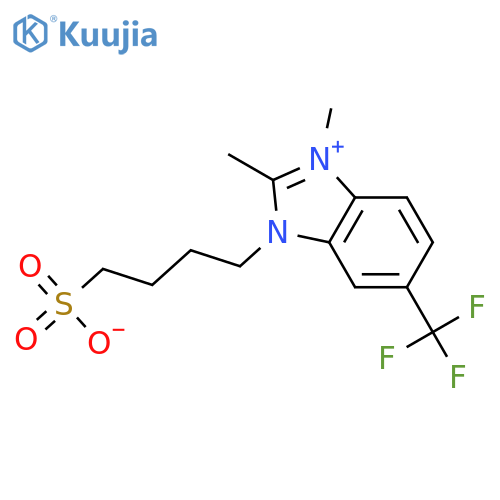 1H-Benzimidazolium,1,2-dimethyl-3-(4-sulfobutyl)-5-(trifluoromethyl)-, inner salt structure