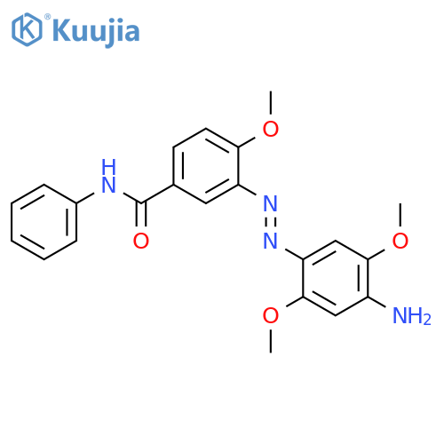 Benzamide,3-[(4-amino-2,5-dimethoxyphenyl)azo]-4-methoxy-N-phenyl- structure