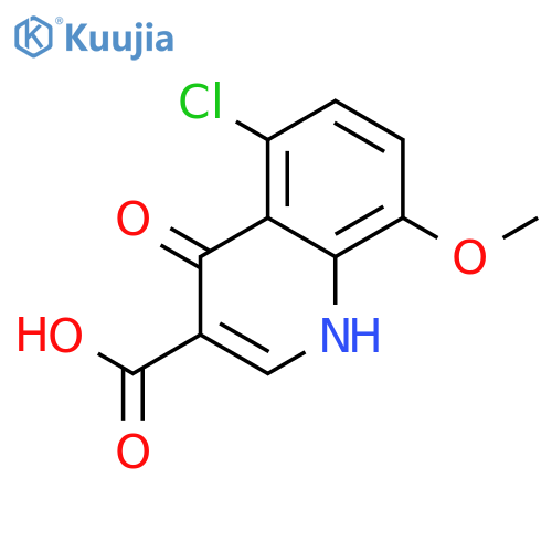 5-chloro-8-methoxy-4-oxo-1h-quinoline-3-carboxylic Acid structure