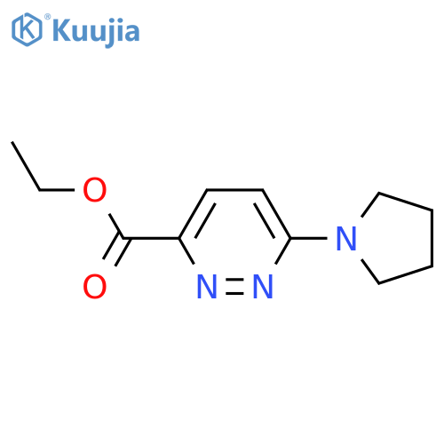 ethyl 6-(pyrrolidin-1-yl)pyridazine-3-carboxylate structure