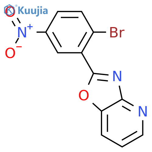 2-(2-Bromo-5-nitrophenyl)oxazolo[4,5-b]pyridine structure