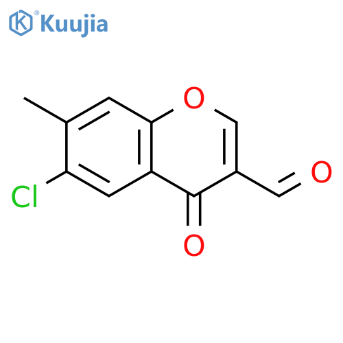 6-Chloro-3-formyl-7-methylchromone structure
