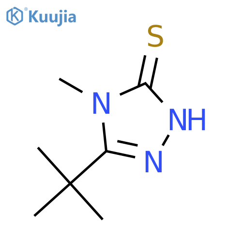 3H-1,2,4-Triazole-3-thione, 5-(1,1-dimethylethyl)-2,4-dihydro-4-methyl- structure