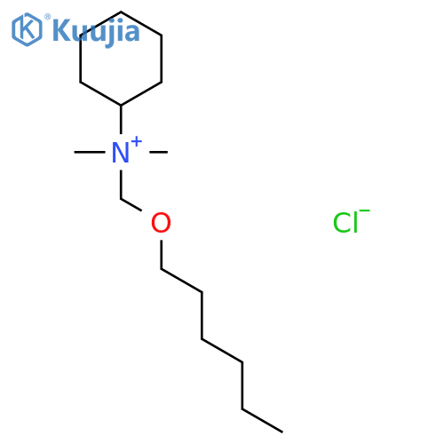 Cyclohexanaminium, N-[(hexyloxy)methyl]-N,N-dimethyl-, chloride structure
