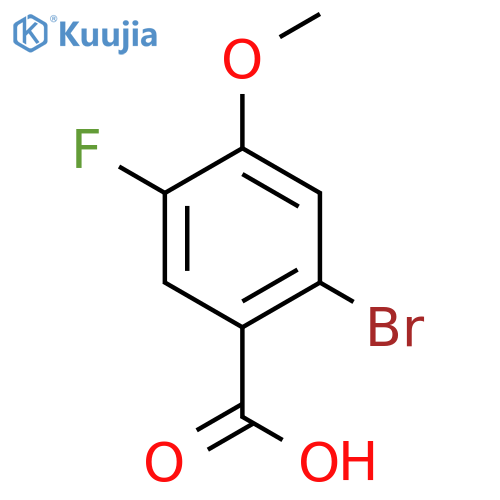 2-Bromo-5-fluoro-4-methoxybenzoic acid structure