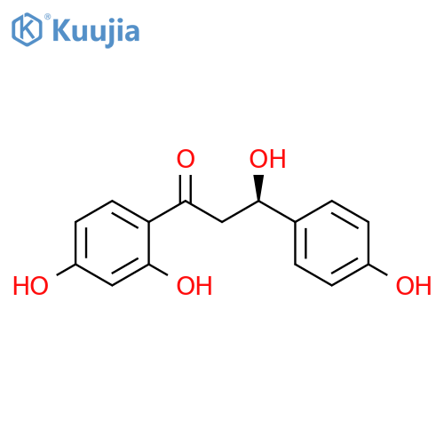 1-Propanone, 1-(2,4-dihydroxyphenyl)-3-hydroxy-3-(4-hydroxyphenyl)-, (3R)- structure