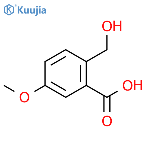 Benzoic acid, 2-(hydroxymethyl)-5-methoxy- structure
