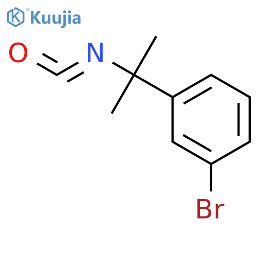 1-bromo-3-(2-isocyanatopropan-2-yl)benzene structure