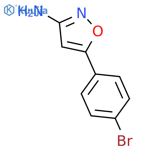 5-(4-bromophenyl)-1,2-oxazol-3-amine structure