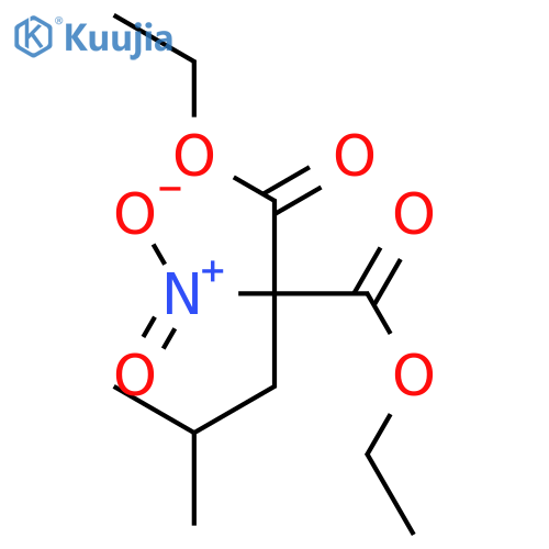 PROPANEDIOIC ACID, (2-METHYLPROPYL)NITRO-, DIETHYL ESTER structure