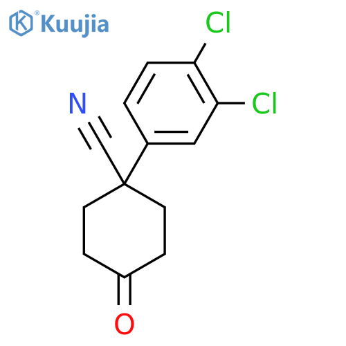 4-Cyano-4-(3,4-dichlorophenyl)cyclohexanone structure