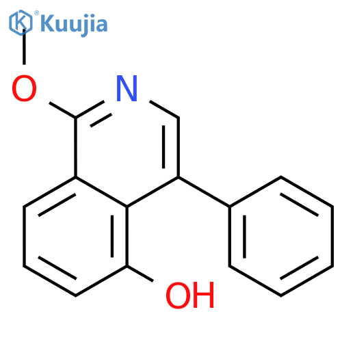 5-Isoquinolinol, 1-methoxy-4-phenyl- structure