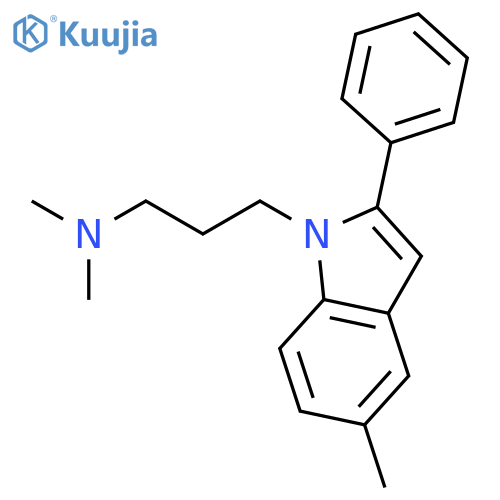 1H-INDOLE-1-PROPANAMINE, N,N,5-TRIMETHYL-2-PHENYL- structure