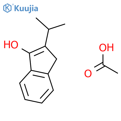 1H-Inden-3-ol, 2-(1-methylethyl)-, acetate structure