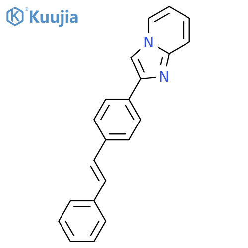 Imidazo[1,2-a]pyridine, 2-[4-(2-phenylethenyl)phenyl]- structure